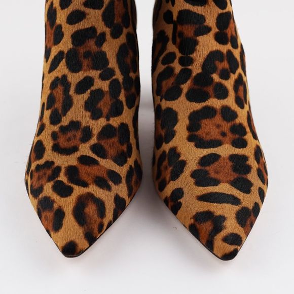 New J.CREW Size 8.5 Pointed-Toe Sadie Boots in Leopard Calf Hair - Picture 4 of 7